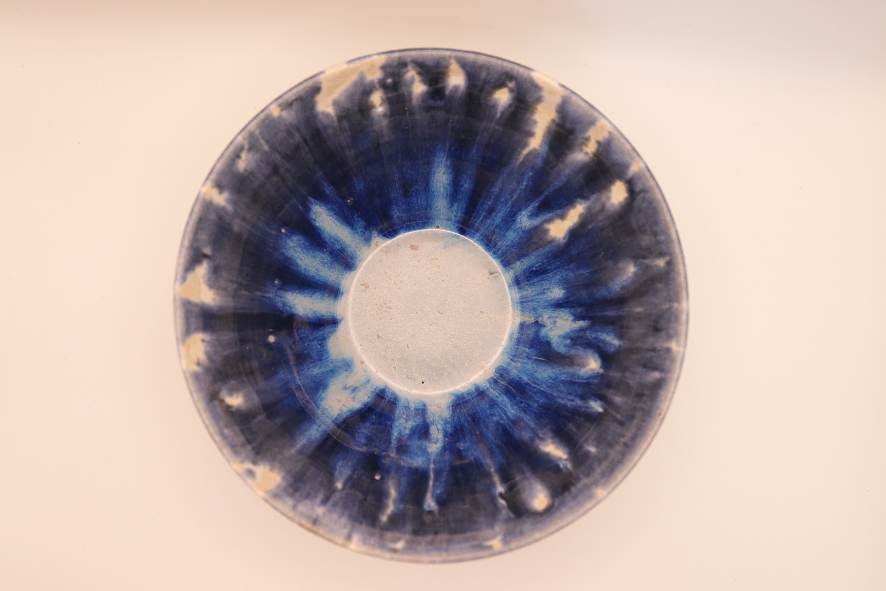 Inside view of a one-off hand-thrown decorative bowl