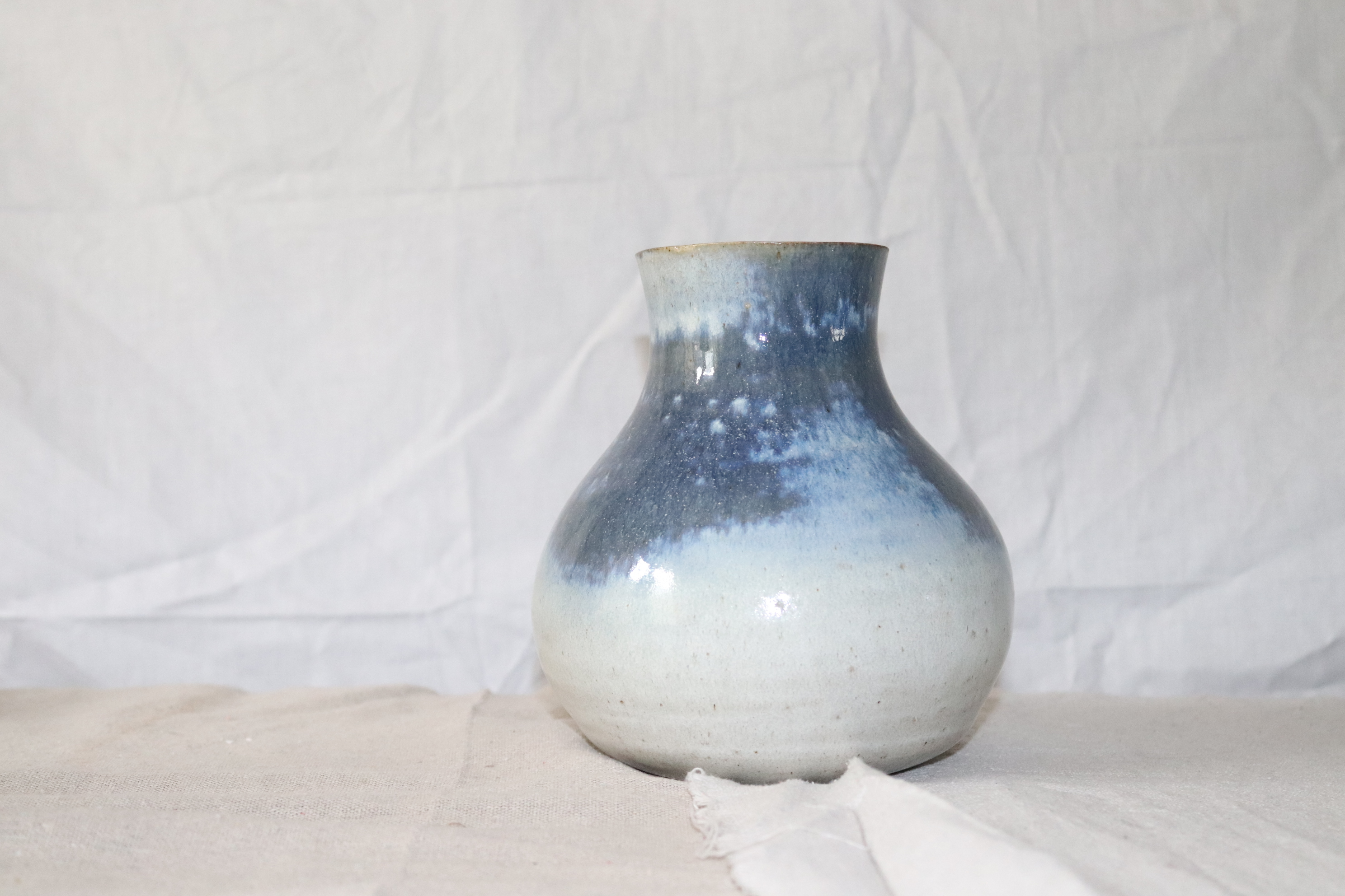 Stoneware onion vase